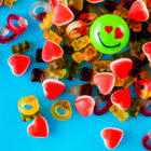 Green Smiley Halves on some sweets